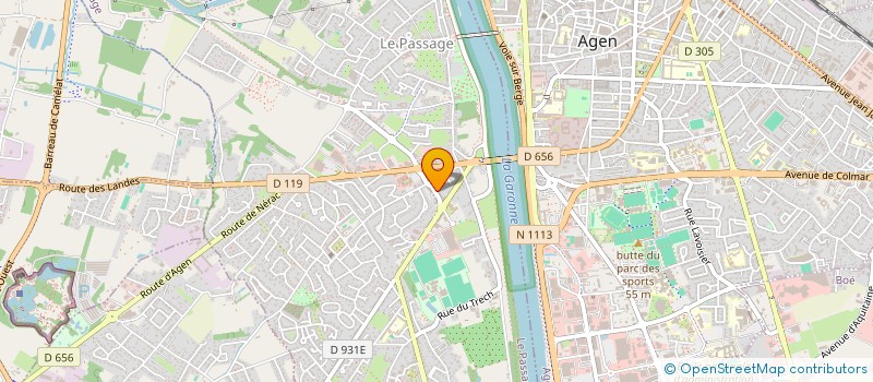 localisation de l'entreprise DOCTEUR SABBAGH  LE PASSAGE