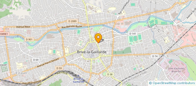 localisation de l'entreprise DOCTEUR SANDRINE BOURZAT à BRIVE LA GAILLARDE