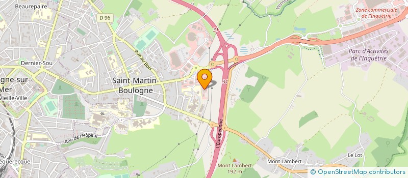 localisation de l'entreprise DOCTEUR SEBASTIEN BARBET à SAINT-MARTIN-BOULOGNE