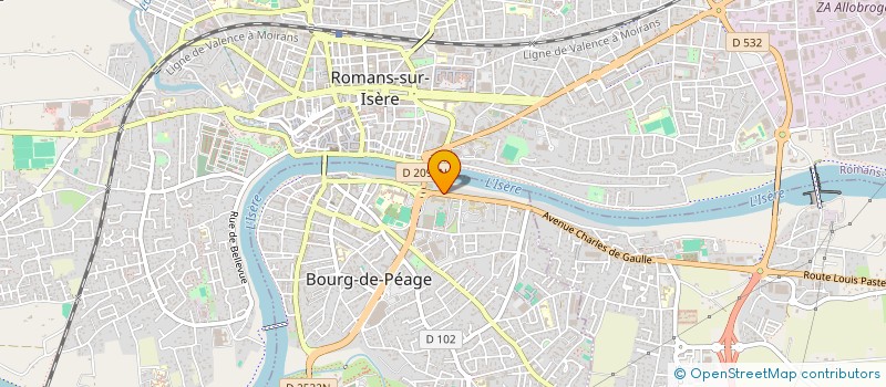 localisation de l'entreprise DOCTEUR SERGE OURCIVAL à BOURG-DE-PEAGE