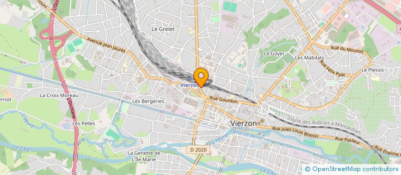 localisation de l'entreprise DOCTEUR SERRAND OLIVIER à VIERZON