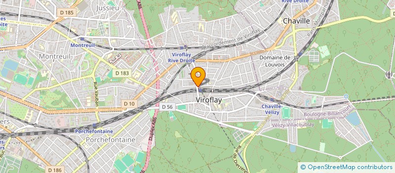 localisation de l'entreprise DOCTEUR SHIREL KSSTENTINI GUETTA  VIROFLAY