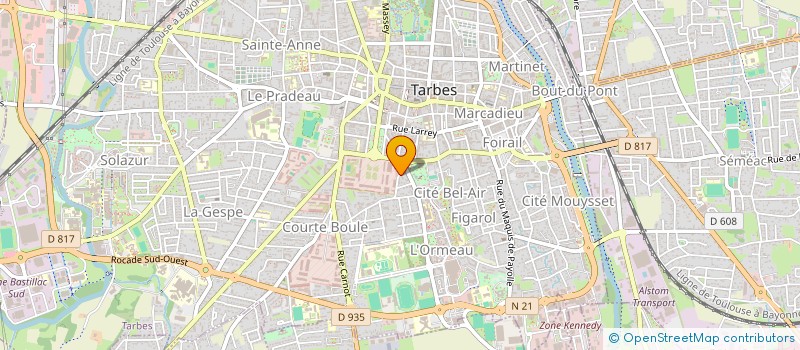 localisation de l'entreprise DOCTEUR SIMON LATAPIE  TARBES