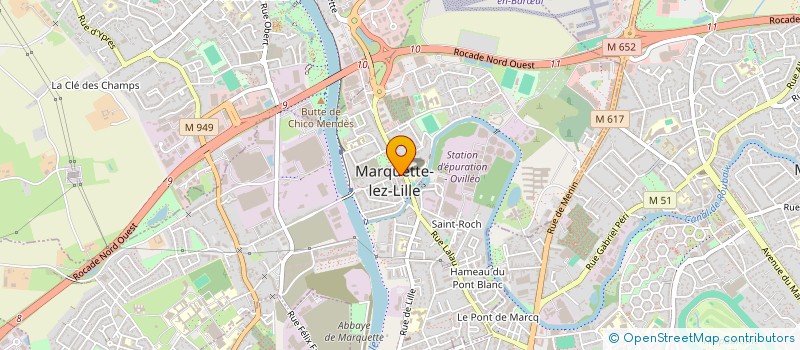 localisation de l'entreprise DOCTEUR VANDERHAEGHE  MARQUETTE-LEZ-LILLE