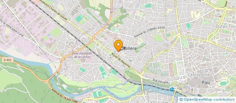 localisation de l'entreprise DOCTEUR VETERINAIRE CAILLARD à BILLERE