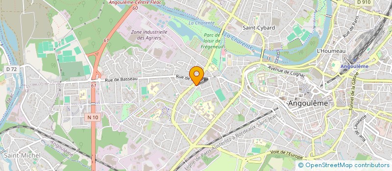localisation de l'entreprise DOCTEUR VINCENT BEDU - CHIRURGIEN à ANGOULEME