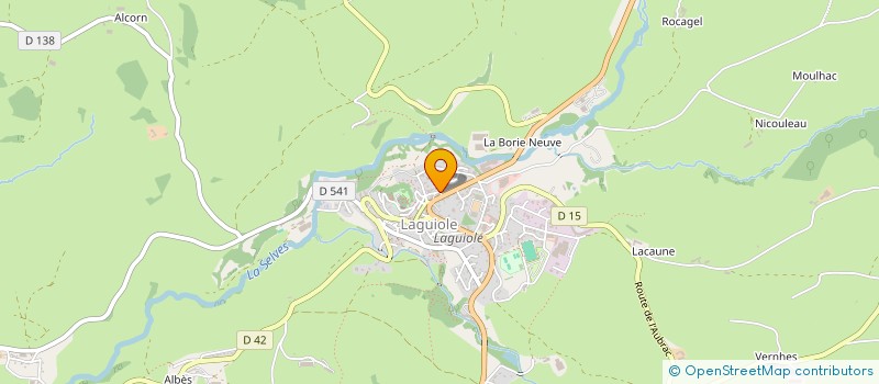 localisation de l'entreprise DOCTEUR VINCENT CHAUFFOUR  LAGUIOLE