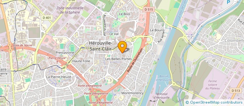 localisation de l'entreprise DOCTEUR VINCENT MOLLET à HEROUVILLE SAINT CLAIR