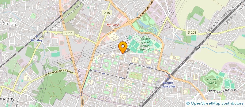 localisation de l'entreprise DOCTEUR YANIV BISMUTH  SARCELLES