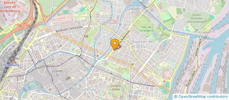 localisation de l'entreprise DOCTEUR YVES LEFEBVRE ET ASSOCIE à STRASBOURG