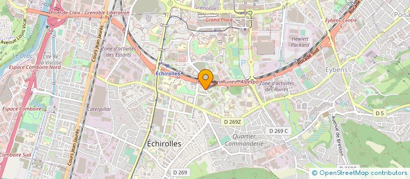 localisation de l'entreprise DOCTEUR YVES TOURNE à ECHIROLLES