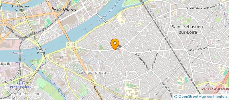 localisation de l'entreprise DOCTEURS BACHELET BELLANGER BRIAND FOURNIER RUAULT-SAPIN à SAINT-SEBASTIEN-SUR-LOIRE
