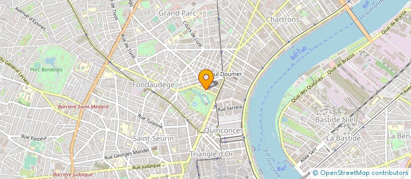 localisation de l'entreprise DOCTEURS BERGAUD ET LIEBE à BORDEAUX