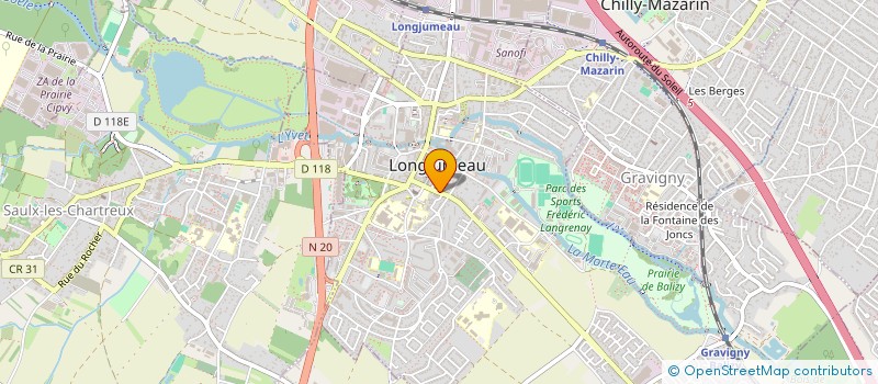 localisation de l'entreprise DOCTEURS BERT ZIOL COQUET à LONGJUMEAU