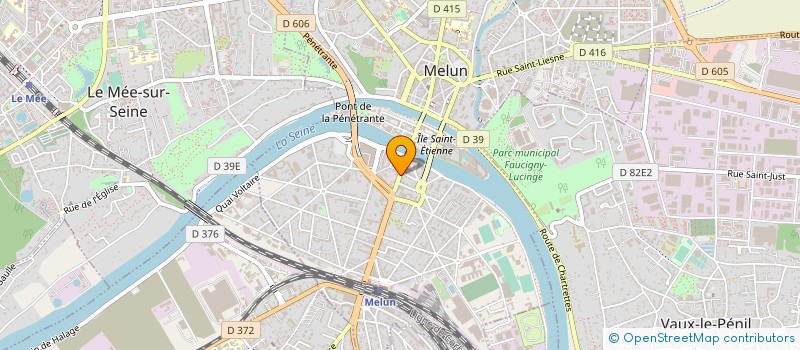 localisation de l'entreprise DOCTEURS BERTHIER ET LEYNE à MELUN