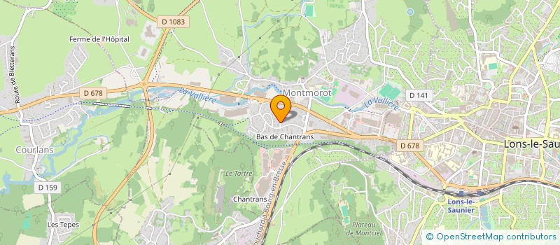localisation de l'entreprise DOCTEURS BOUVIER G. ET HERVE C. à MONTMOROT