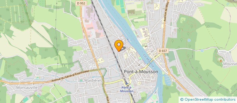 localisation de l'entreprise DOCTEURS CLAUDE ET PERRIN à PONT-A-MOUSSON