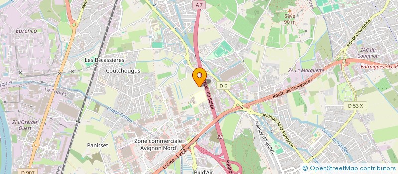localisation de l'entreprise DOCTEURS CREPIN ET CASTEL à SORGUES