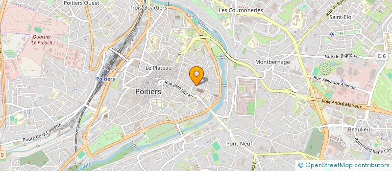 localisation de l'entreprise DOCTEURS DELTOUR GUENET à POITIERS