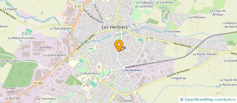 localisation de l'entreprise DOCTEURS FEVRIER ET PENCHEVRE à LES HERBIERS