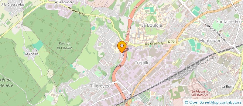 localisation de l'entreprise DOCTEURS GAYET GUELLE HUART à BESANCON