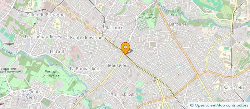 localisation de l'entreprise DOCTEURS GILLES DUROSOIR ET OLIVIER FAUCHET à SAINT-HERBLAIN