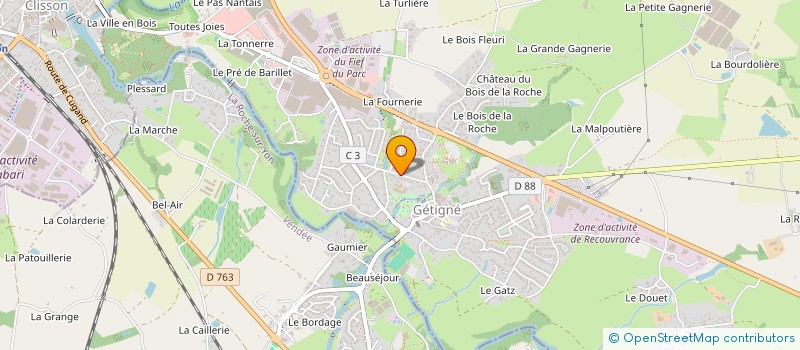 localisation de l'entreprise DOCTEURS GIRAUD BADAU CHAUVIN  GETIGNE