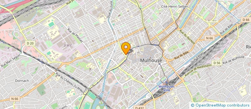 localisation de l'entreprise DOCTEURS GURY ET TOWA à MULHOUSE