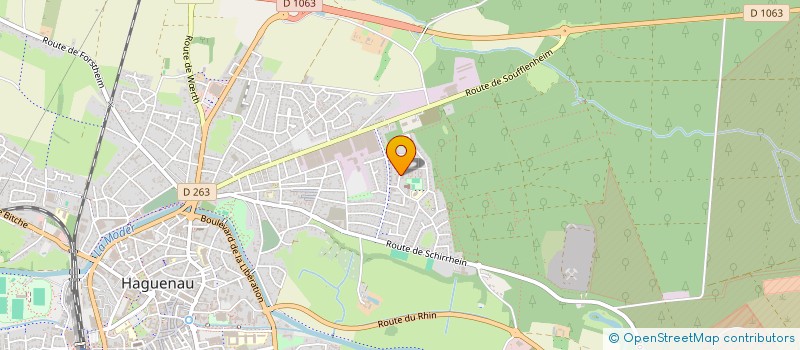 localisation de l'entreprise DOCTEURS HENNICK J ET KREMER E  HAGUENAU