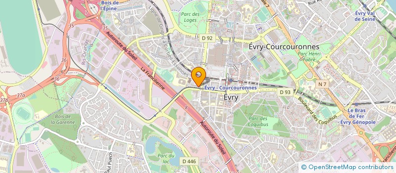 localisation de l'entreprise DOCTEURS IDIR ALI ET SERVENT PIERRE à EVRY-COURCOURONNES