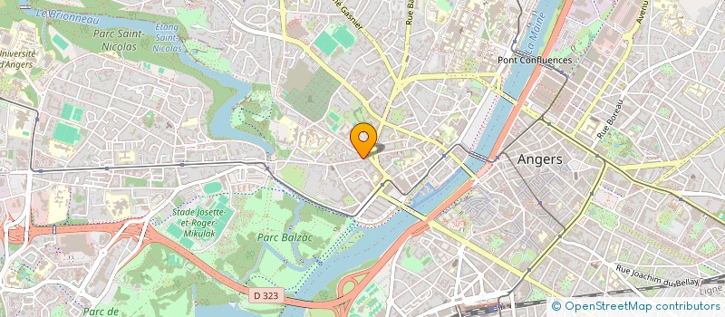 localisation de l'entreprise DOCTEURS JOLY ET BOURDON à ANGERS