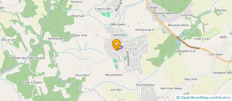 localisation de l'entreprise DOCTEURS LE GOUAREGUER B GARIN P  ST EVARZEC
