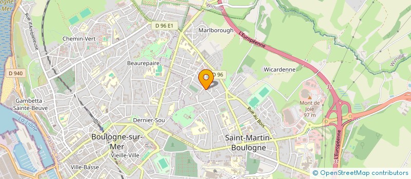 localisation de l'entreprise DOCTEURS LEFEVRE MARECHAL  SAINT-MARTIN-BOULOGNE