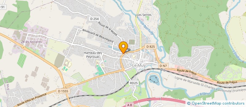 localisation de l'entreprise DOCTEURS MAURIN ET CURTIS  LE MUY