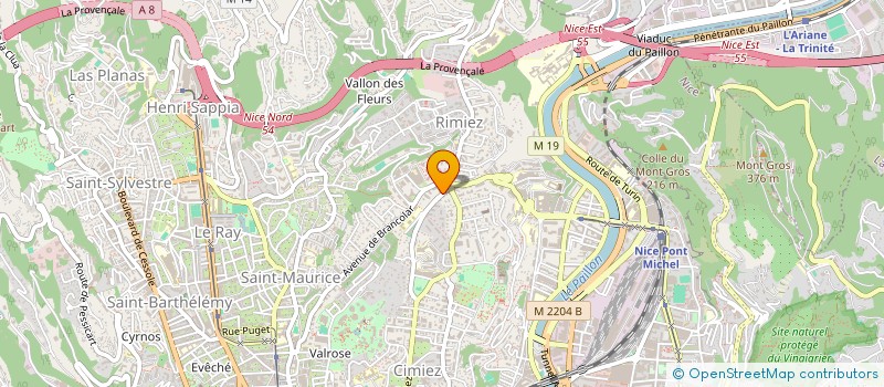 localisation de l'entreprise DOCTEURS PHELINE ET JULIANI à NICE