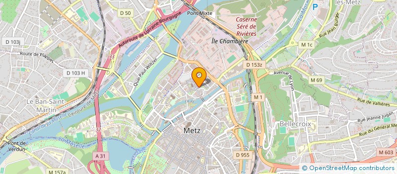 localisation de l'entreprise DOCTEURS PROCHASSON ET TRUFFY à METZ