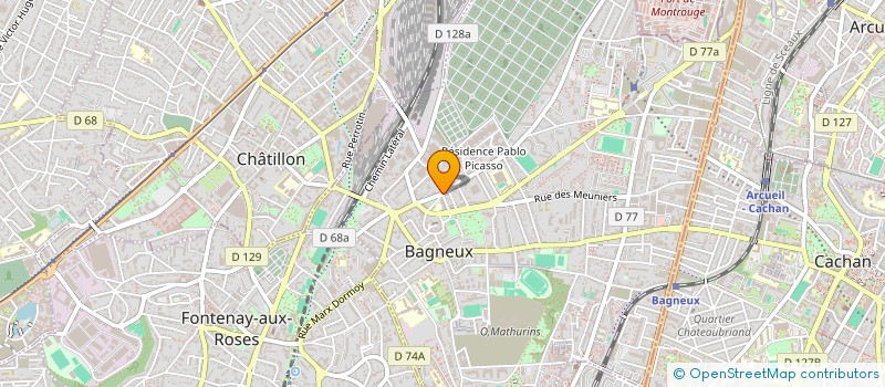 localisation de l'entreprise DOCTEURS SIMONNET CHONETOWSKI à BAGNEUX