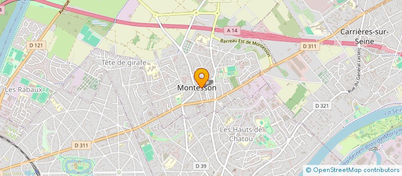 localisation de l'entreprise DOCTEURS T ET E GODAT VETERINAIRES à MONTESSON