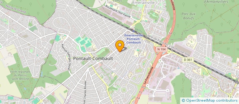 localisation de l'entreprise DOCTEURS TISSERAND NORDMANN SCM à PONTAULT-COMBAULT