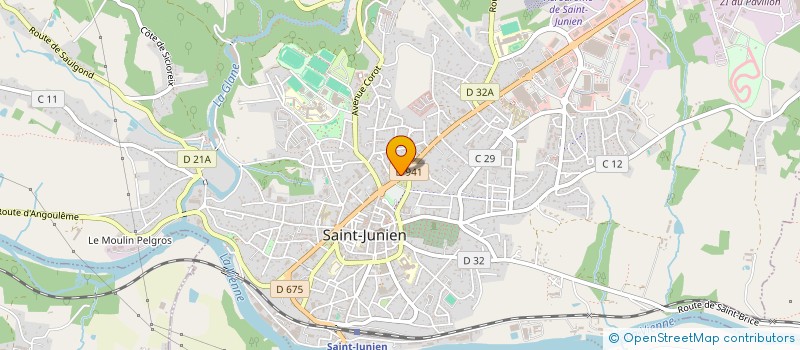 localisation de l'entreprise DOCTEURS VAQUET - COUDERT à SAINT-JUNIEN