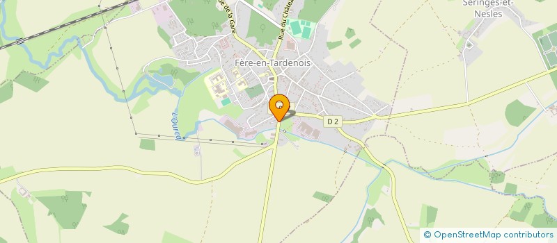 localisation de l'entreprise DOCTEURS VETERINAIRES CHAMPION MARTINI THEVENOT MARTINET à FERE-EN-TARDENOIS
