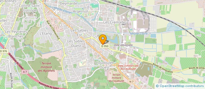 localisation de l'entreprise DOCTEURS VETERINAIRES DU COUDOULET  ORANGE