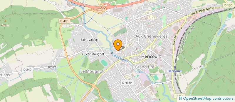 localisation de l'entreprise DOCTEURS VETERINAIRES KUPPER GROETZ  HERICOURT