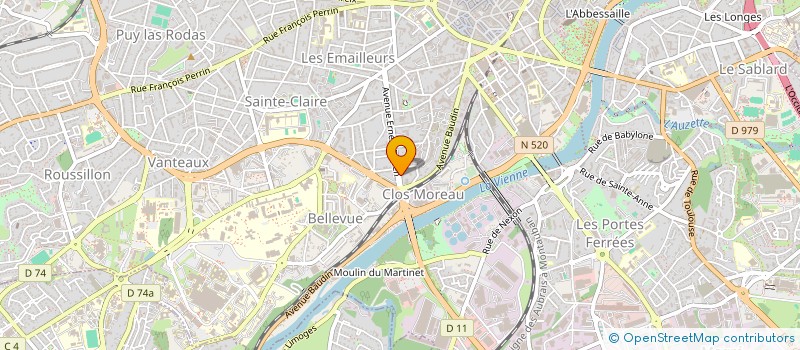 localisation de l'entreprise DOCTEURS WIRTH ET HUGON à LIMOGES