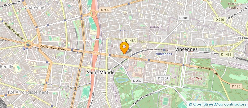 localisation de l'entreprise DOCTEURS ZARKA LOSS I. PARIS JP.SAGOT P.  VINCENNES