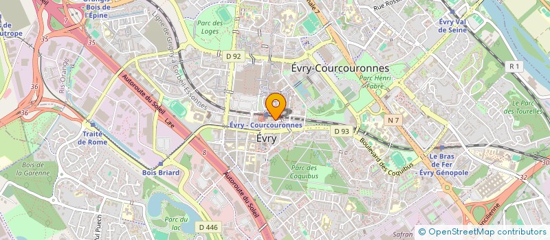 localisation de l'entreprise DOCTO PHONE EVRY à EVRY-COURCOURONNES