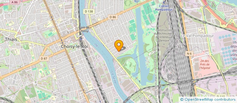 localisation de l'entreprise DOCUMENT PRODUCTION  CHOISY LE ROI