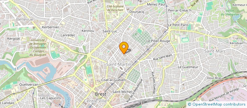 localisation de l'entreprise DOCUMENTS D ARTISTES BRETAGNE à BREST