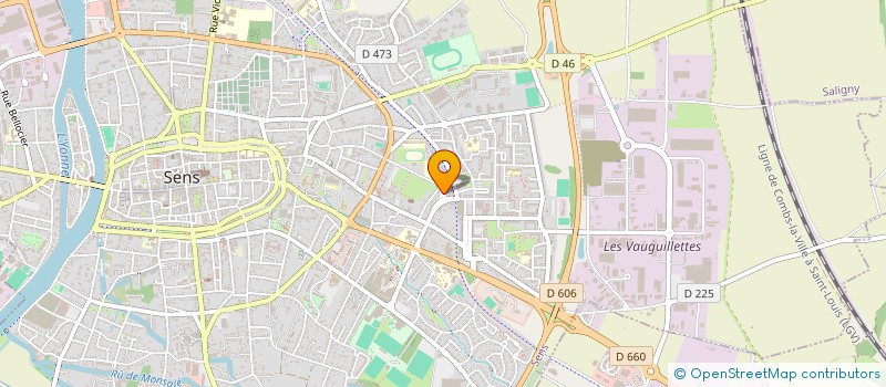 localisation de l'entreprise DODAK à SENS
