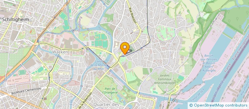 localisation de l'entreprise DODECA à STRASBOURG